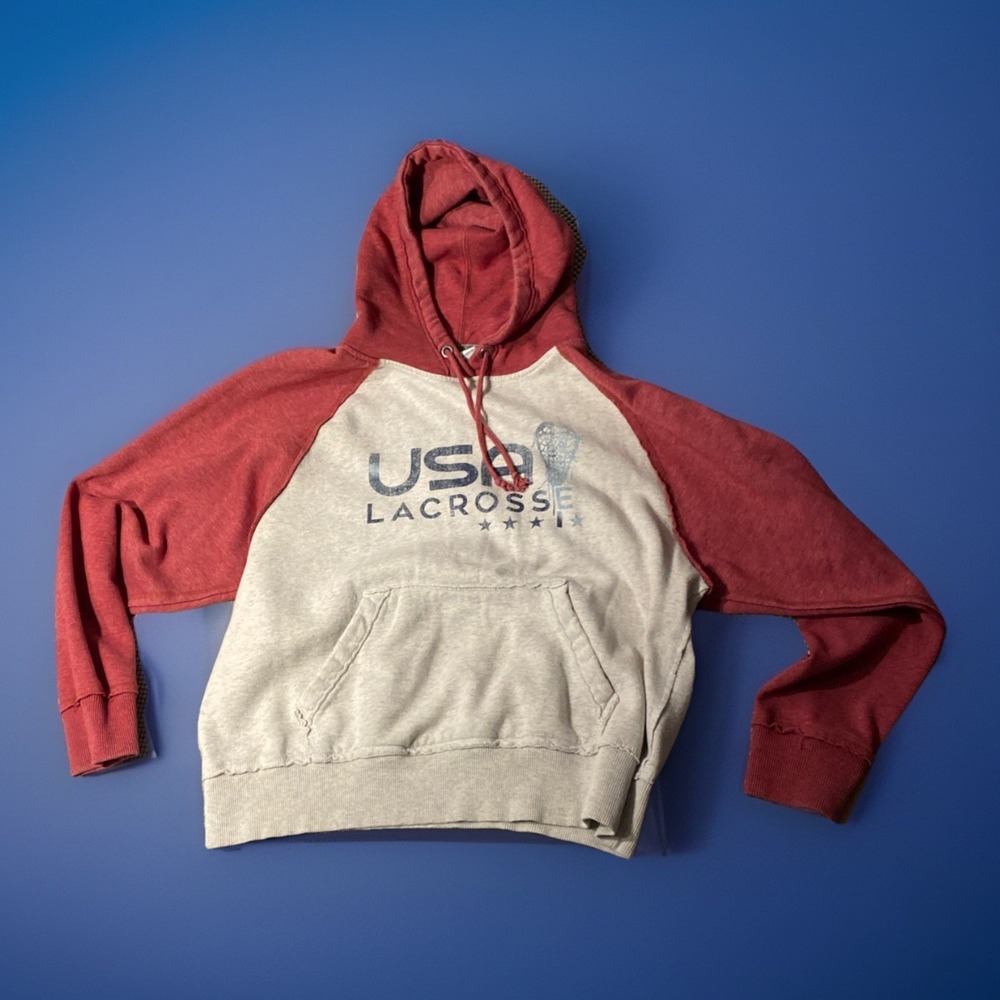 J.America Hoodie USA Lacrosse Mens‎ Small Sweatshirt
